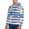 thumbnail image 3 of Lsque Bulldog Friend Pattern Casual Men's Hoodie,Hooded Sweatshirt with Kangaroo Pocket,Pullover Hoodie-Medium, 3 of 7