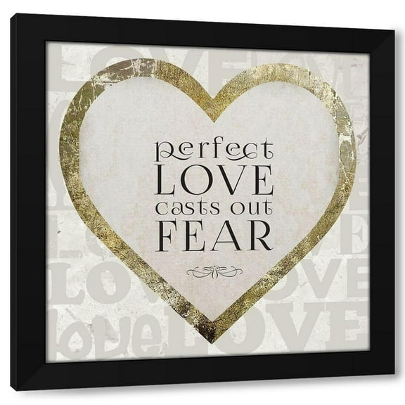 Melody Hogan 12x12 Black Modern Wood Framed Wall Art Titled - Gold Foil Scriptures 5