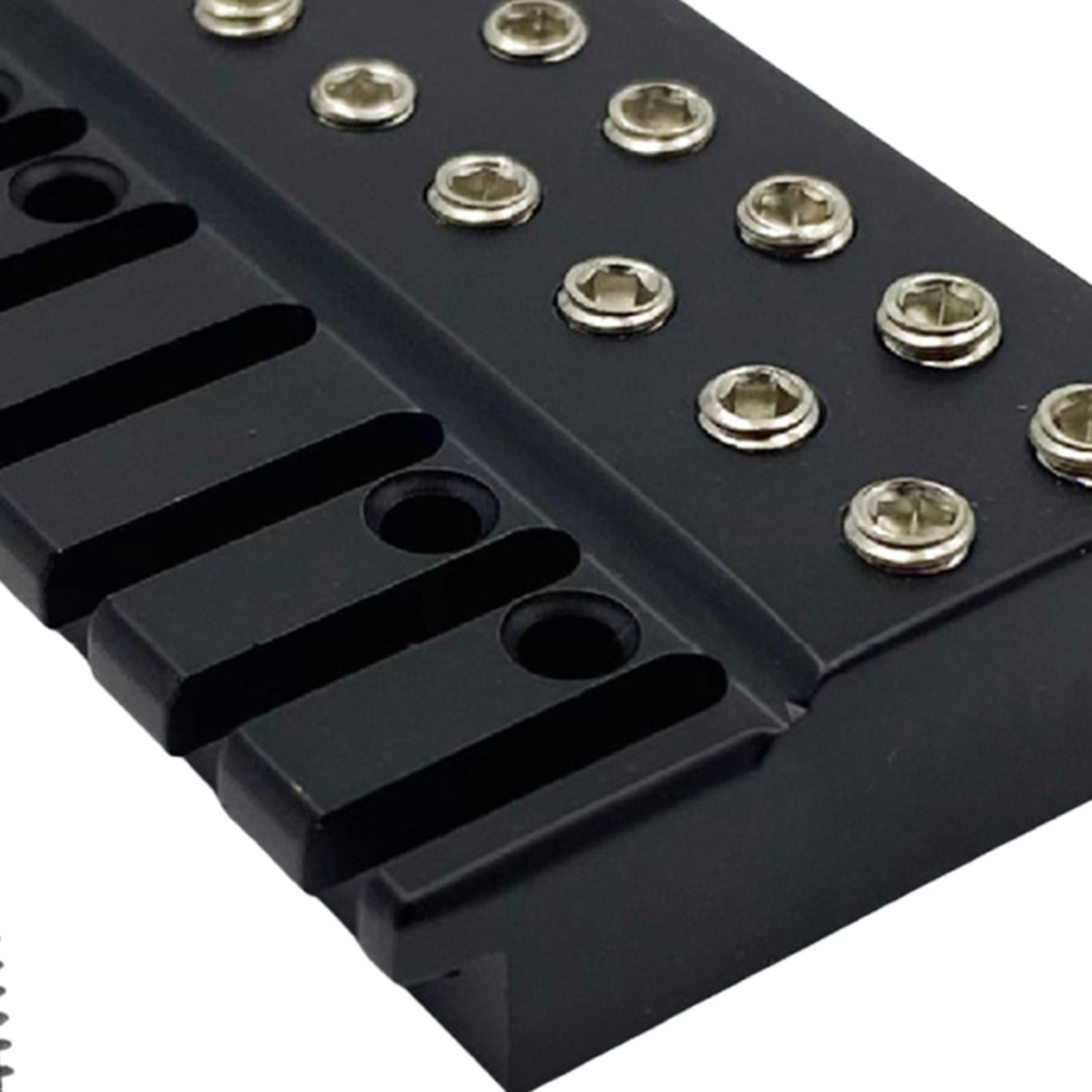 Guitar Bridge String Locking Nut Replacement Metal Durable Headless Electric Guitar Musicians Set