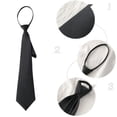 thumbnail image 3 of Ties For Women Men Korean Style Thin Smooth Ties Fashion Simple Elegant Ties Unisex 2021, 3 of 8