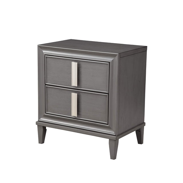 Mesita de noche Alpine Furniture Lorraine Grey 27x17,5x28,5 cm