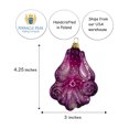 thumbnail image 3 of Pinnacle Peak Trading Purple Octopus Polish Mouth Blown Glass Christmas Ornament 4.25 Inch Poland, 3 of 8