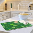 thumbnail image 6 of FREEAMG Patrick's Day Clover Dish Drying Mat for Kitchen, 18 x 24 Inch Microfiber Absorbent Dish Drying Pad, Machine Washable Kitchen Counter Protect Mats, 6 of 7