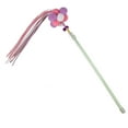 thumbnail image 2 of SPRING PARK Cat Toys Interactive Teaser Wand Stick Toy with Tassels Pompom Plush Ball Bell Catcher for Cats Kitten, 2 of 7