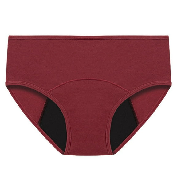 1 Pack Menstrual Period Underpants for Women Mid Waist Cotton Postpartum Panties Full Coverage Stretch Briefs