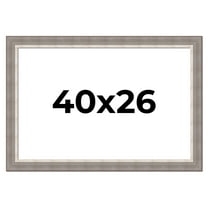 40x26 Frame Grey Real Wood Picture Frame Width 2.75 Inches | Interior Frame Depth 0.5 Inches |