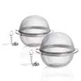 thumbnail image 1 of Stainless Steel Tea Strainer Infuser Balls - 2 Pack, Fine Mesh Tea Filter with Hook & Chain for Loose Leaf Tea Brewing, 1 of 4