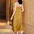 thumbnail image 6 of hotojiny Silk Satin Dresses for Women Elegant Spaghetti Straps Cocktail Party Dress Summer Solid Soft Flowy Nightgown Wedding Guest Dresses, 6 of 6