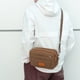 thumbnail image 3 of Bolso bandolera pequeño de moda con compartimentos dobles y cremallera, 3 of 5