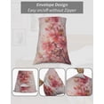 thumbnail image 7 of Flower Painted, Abstract Blush Pink Watercolor Pillow Covers King Size 2 Pack, Soft Bed Throw Pillowcases Breathable Cooling Long Lumbar Body Pillow Sham Cover for Bed Sofa 20''x36'', 7 of 7