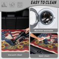 thumbnail image 5 of DISNIMO Rooster Sunflower Print Heavy Duty Cargo Liner American Flag Printed All Weather Car Trunk Mat with Non-Slip Backing Machine Washable Dog Seat Cover Fits for SUV Truck Sedan, 5 of 7