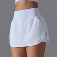 thumbnail image 4 of biudgviw Tennis Skirts for Women Elastic High Waisted Athletic Golf Skorts Stretch Workout Baseball Comfy Skirt with Shorts with Pockets, 4 of 7