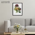 thumbnail image 3 of Primrose Flowers Floral Redoute Vintage Black Framed Canvas Wall Art 18X24", 3 of 4