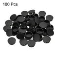 thumbnail image 3 of Uxcell 100PCS 20mm Black Plastic Hole Plugs, Flush Type Panel Hole Caps, 3 of 6