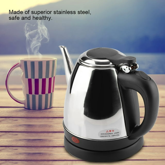 Electric Kettle Fast Water Heating Pot Fast Water Boiling Pot 1.2L Stainless Steel Electric Kettle Fast Water Heating Boiling Pot ANGGREK Otros
