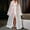 White, variant on Pajama Sets for Women Translucent Solid Color Jumpsuit Charming Mesh Set for Romantic Night