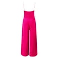 thumbnail image 6 of Women's V Neck Sleeveless Jumpsuit - Backless Wide Leg Romper for Summer Party/Vacation (S-XXL), 6 of 6