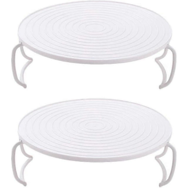 2pcs Microwave Plate Stacker Grill Rack Microwave Tray Plastic Baking Oven Tray Microwave Rack For Bacon Frozen Snacks Cooking Supplies