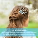 thumbnail image 4 of 50 piezas de ramos artificiales de flores acrílicas con cuentas para el cabello de novia., 4 of 8