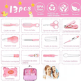 thumbnail image 2 of Kit De Higiene Cuidado Bebé 13pcs Termómetro Salud Manicure Xtellar Rosa, 2 of 3
