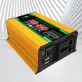 thumbnail image 1 of Inversor De Coche Inversor de coche de 12V a 220V/110V, transformador de voltaje de coche de 4000W, pantalla LCD USB Dual, 1 of 7