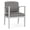 Metal Gray, variant on Amherst Steel Reception Waiting Room Guest Chair / Silver Steel / Black