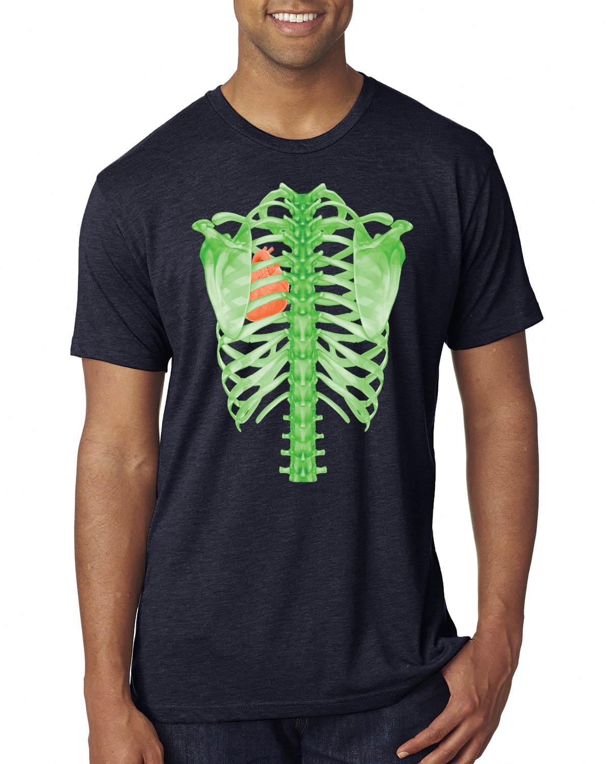 Green Skeleton Bones Halloween Mens 