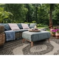 thumbnail image 4 of SAFAVIEH Courtyard Avi Medallion Indoor/Outdoor Area Rug, Light Grey/Black, 9' x 12', 4 of 10