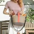 thumbnail image 5 of Versatile Insulated Lunch Bag, Adjustable Strap Portable Cooler Tote, Wide Handle Commuting Food Carrier, for Office Workers, Picnics, Camping, and Outdoor Activities, Khaki, 5 of 7