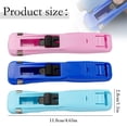 thumbnail image 3 of Denhf Portable Binder Clip Stapler, Reusable Paper Clam Clip Dispenser, Handheld Stapler Push Stapler Clips Paper Clamp Dispenser for Home Office Classroom Supplies, Pink, 3 of 8