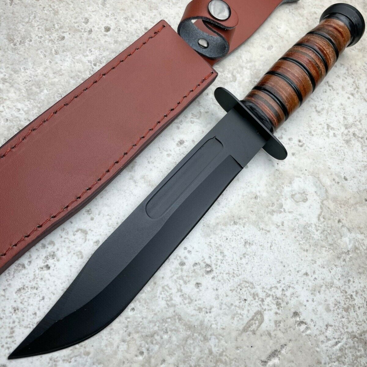 12" Camping Outdoor Fixed Blade Survival Hunting KNIFE w/ Sheath