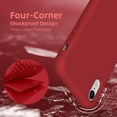 thumbnail image 6 of Compatible with iPhone XR Case 6.1 Inch, [Silky and Soft Touch] Premium Liquid Silicone Gel Rubber Full Body Drop Protection Phone Cover with Microfiber Lining, Red, 6 of 14