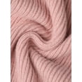 thumbnail image 5 of INSPIRE CHIC Women's Long Sleeve Sweater Dress Fall 2025 Crewneck Ribbed Knit Pleated A-Line Midi Dresses XL Pink, 5 of 6