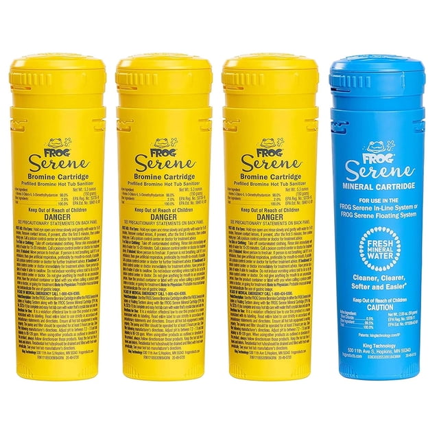 Cartuchos de repuesto para minerales y bromo FROG Serene para bañera de hidromasaje