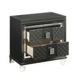 thumbnail image 3 of DeeHome Metallic Grey 2-drawer Nightstand, 3 of 7