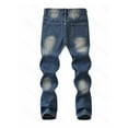 thumbnail image 4 of Ingzy Boys' Ripped Slim Fit Jeans, Teen Boys' All-Season Denim Pants with Pockets and Zipper, 4 of 5