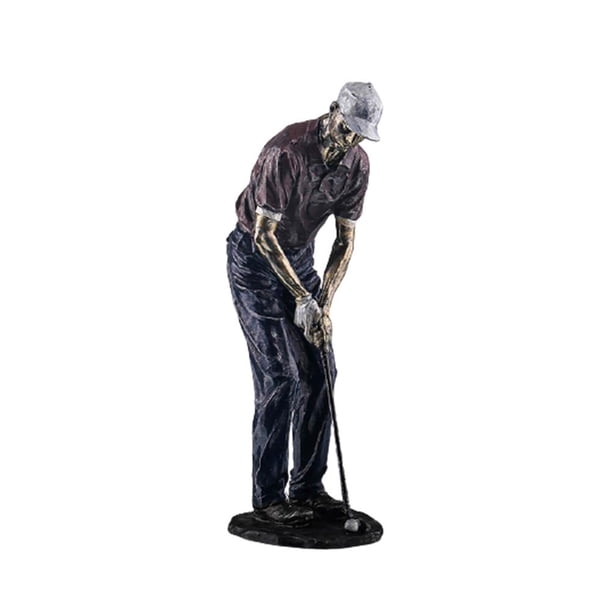 Estatuilla De Personaje De Golf De Lujo, Estatua De Deporte Moderna Creativa, Figuritas De Arte, Artesanías De Resina Nórdica Para Sala De Estar, Accesorios De Decoración Del Hogar qarigey OD014716-04