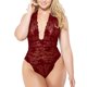 thumbnail image 2 of Gibobby Conjunto de lencería Sexy Lencería de dos piezas para mujer, sexy con encaje floral, escote en V profundo, brasier inalámbrico y tanga exótico(Vino, M), 2 of 4