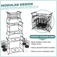 thumbnail image 5 of Sorbus Buffet Caddy - Juego apilable de 7 piezas que incluye plato, servilleta y soporte para cubiertos, organizador de mesa desmontable de 3 niveles, ideal para cocina, comedor, fiestas de entretenim, 5 of 5