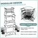 thumbnail image 5 of Sorbus Buffet Caddy - Juego apilable de 7 piezas que incluye plato, servilleta y soporte para cubiertos, organizador de mesa desmontable de 3 niveles, ideal para cocina, comedor, fiestas de entretenim, 5 of 5