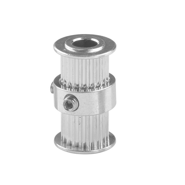 Rueda síncrona de aleación de aluminio 2 cabezales GT2 Polea de correa Accesorio de impresora 3D, 2GT-20T-6.35B Eigraketly EL000337-02