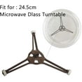 thumbnail image 3 of 2 Pcs Support de Tourne-Disque Micro-Ondes, Support de Plateau en Verre, Anneau Rotatif Rouleau, Plateau Tournant en Plastique Roue Triple de Remplacement pour Support de Plaque Plate (Diamètre du Rouleau 14mm), 3 of 6