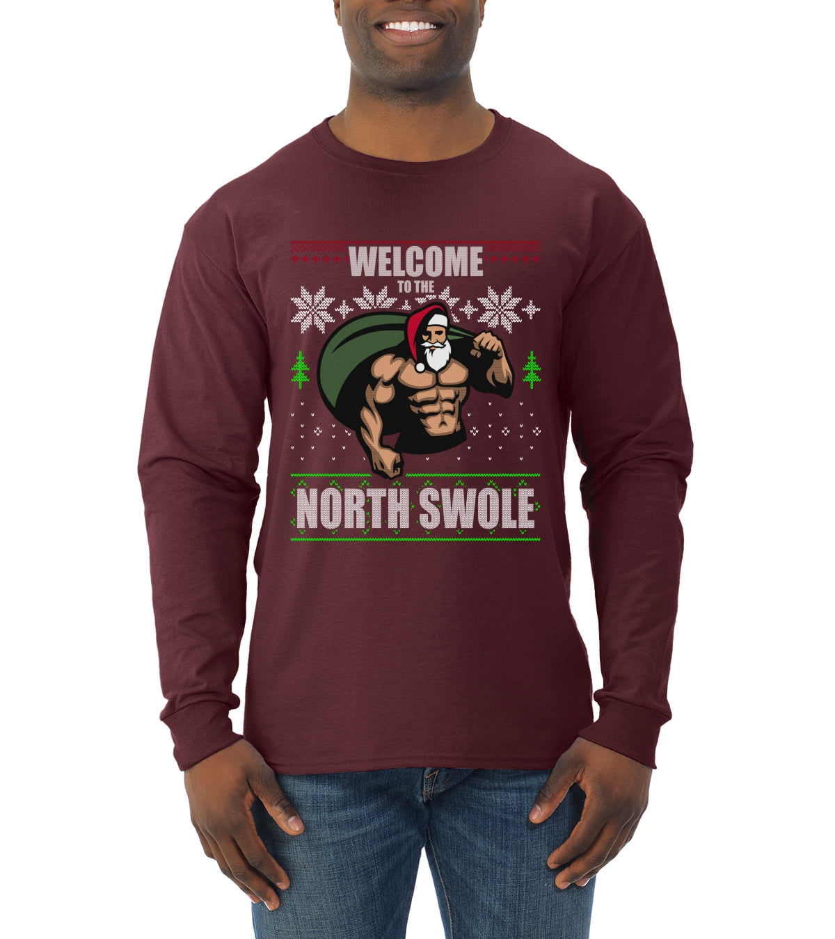 North swole christmas sweater cheap