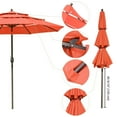 thumbnail image 6 of Yescom 10 Ft 3 Tier Patio Umbrella with Crank Handle Push to Tilt Hotel Pool, 6 of 9