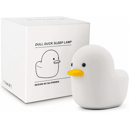 

LED Duck Night Light Smart Dull Duck Sleep Light with Touch Sensor Timer Silicone Rechargeable Night Light Cartoon Nightstand Lamp Creative Gifts for Boys Girls Bedroom