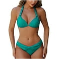 thumbnail image 1 of Traje de baño para mujer, estilo bikini de Europa y América, con efecto lavado, para mujer., 1 of 5