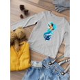 thumbnail image 3 of Cute Mermaid With Headphones Long Sleeve Toddler -Image by Shutterstock,  5 Toddler, 3 of 4