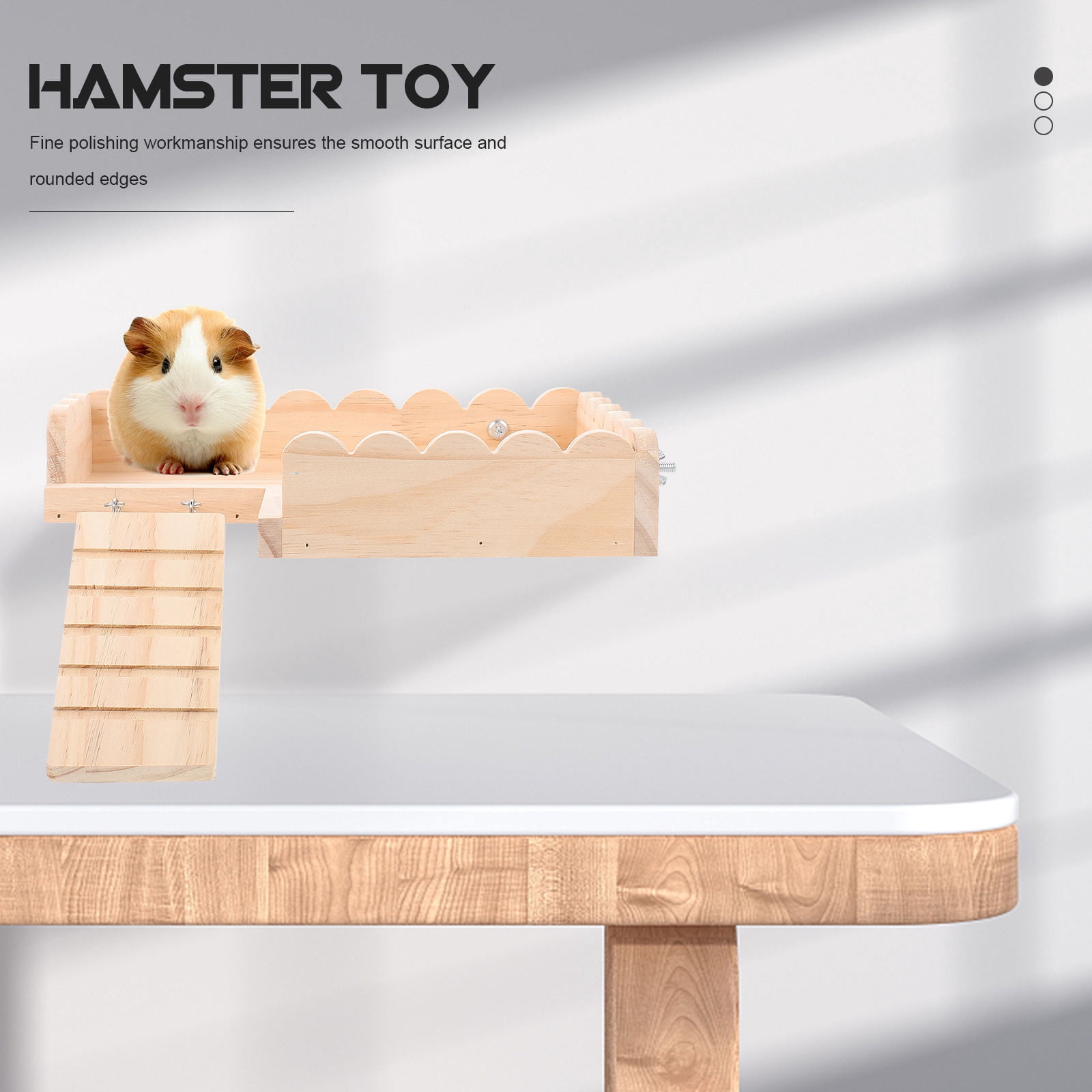 UPKOCH Hamster Toy Wood Hamster Activity Toy for Pet Owners 1Set
