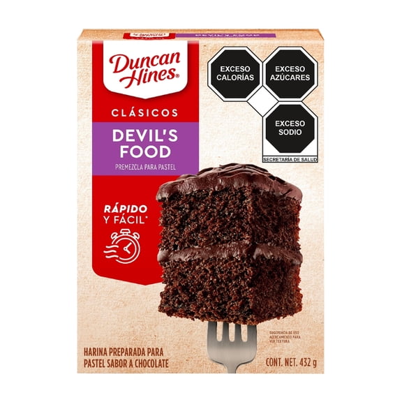 Harina para pastel Duncan Hines Clásicos sabor chocolate 432 g