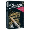 thumbnail image 1 of Marqueurs permanents métalliques Sharpie, pointe fine, or, 12 unités, 1 of 4